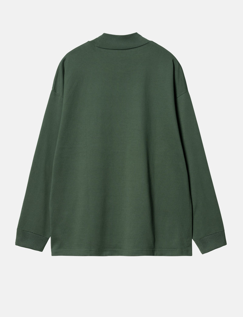 Carhartt WIP Script Mockneck T-Shirt (Loose) - Sycamore Tree Green