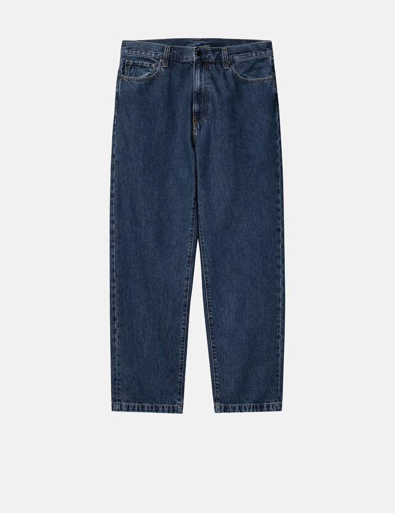 Carhartt WIP Aaron Pant (Smith Denim) - Blue Stone Washed