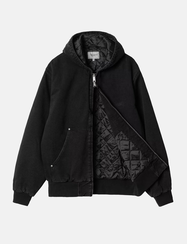 Carhartt WIP OG Active Rivet Jacket - Black Stone Washed