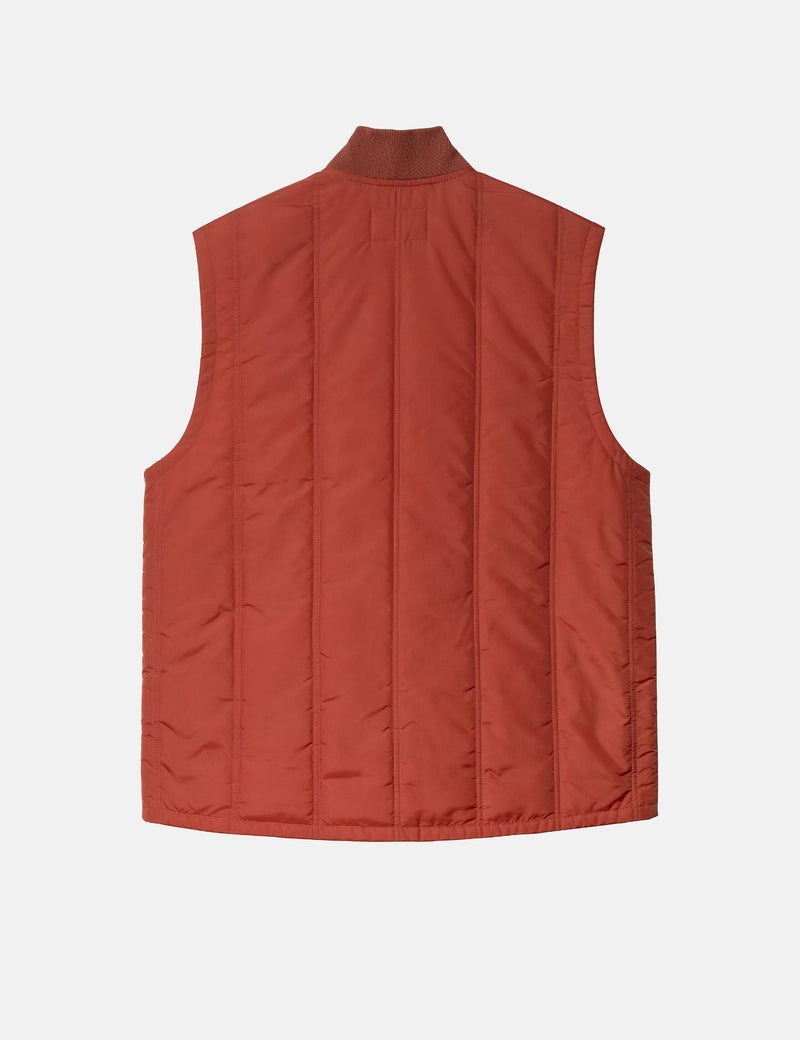 Carhartt WIP Lachlan Vest Liner - Vermillion Orange