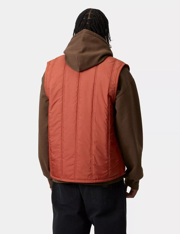 Carhartt WIP Lachlan Vest Liner - Vermillion Orange