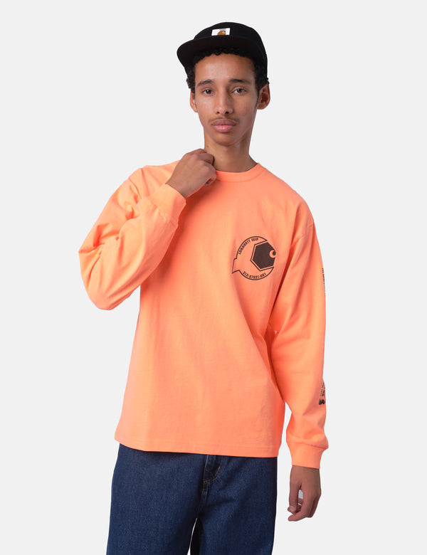 Carhartt WIP Industry T-Shirt (Garment Dyed) - Lumo Orange