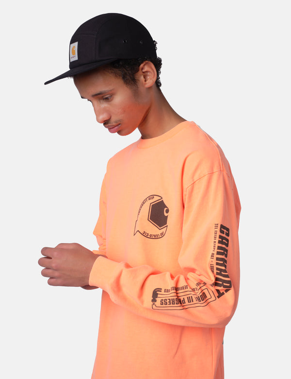 Carhartt WIP Industry T-Shirt (Garment Dyed) - Lumo Orange