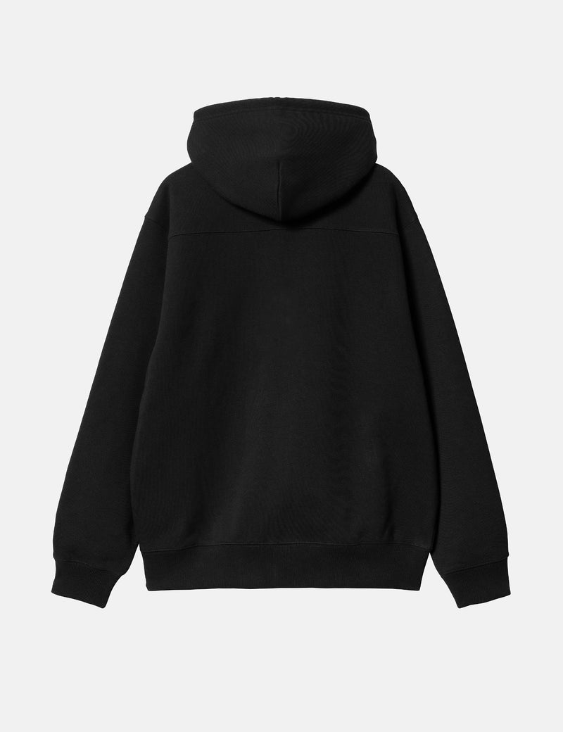 Carhartt WIP Hooded Eldon Sweatshirt Jacket - Black