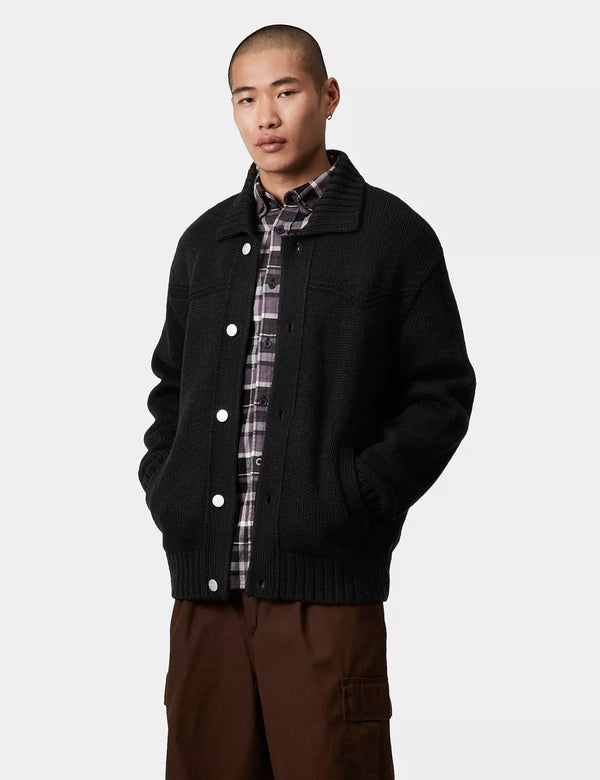 Carhartt WIP Santa Fe Cardigan - Black