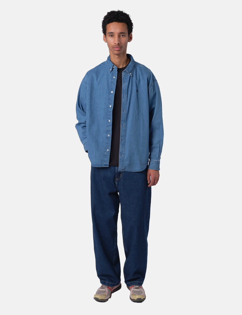 Carhartt WIP Lucas Shirt - Blue Stone Washed