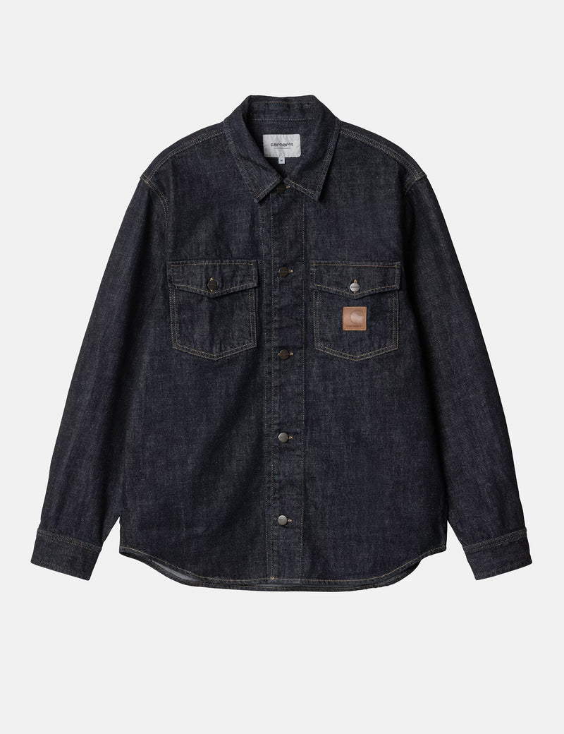 Carhartt WIP Lincoln Over Shirt - Blue Rinsed