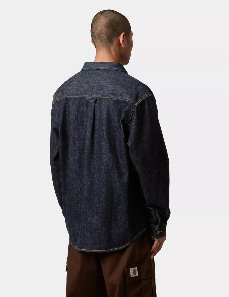 Carhartt WIP Lincoln Over Shirt - Blue Rinsed