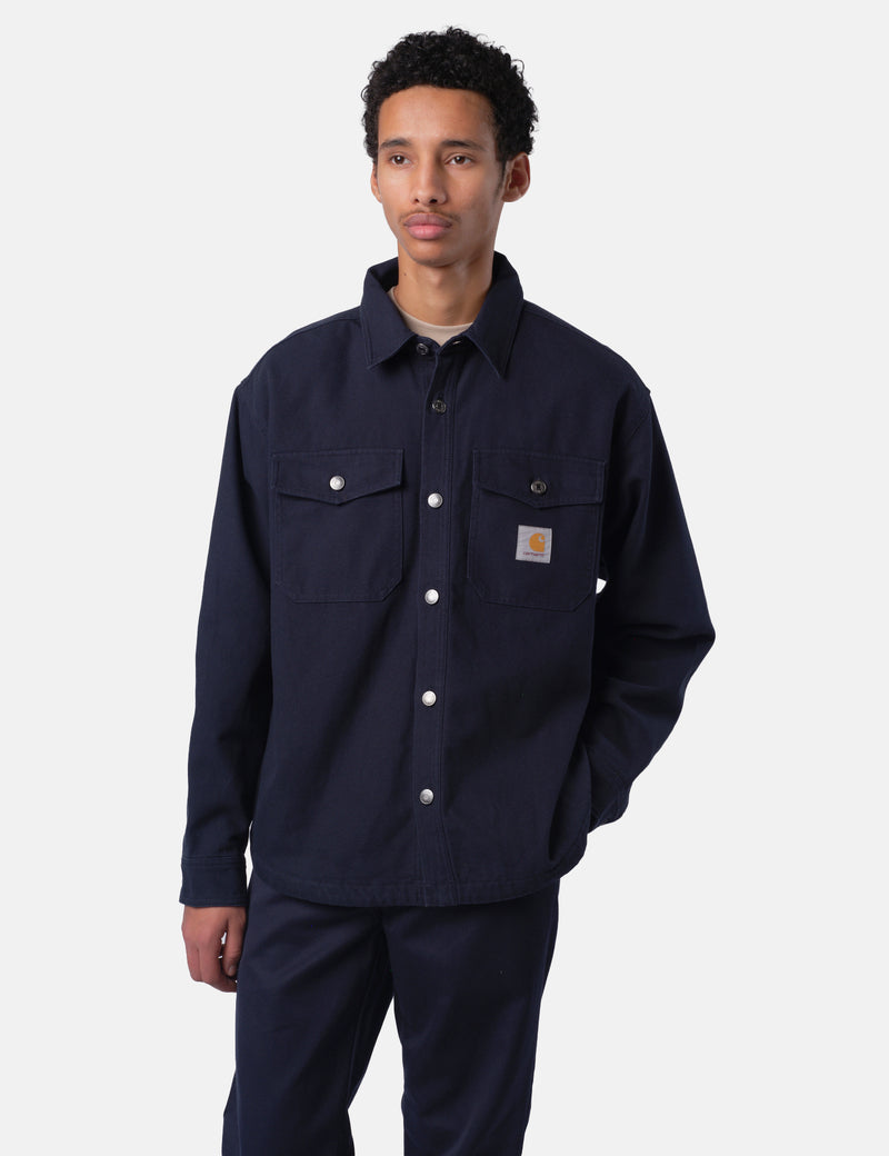Carhartt WIP Selby Over Shirt Jacket - Deep Night Blue
