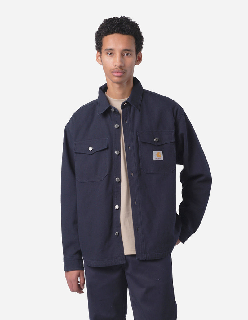 Carhartt WIP Selby Over Shirt Jacket - Deep Night Blue
