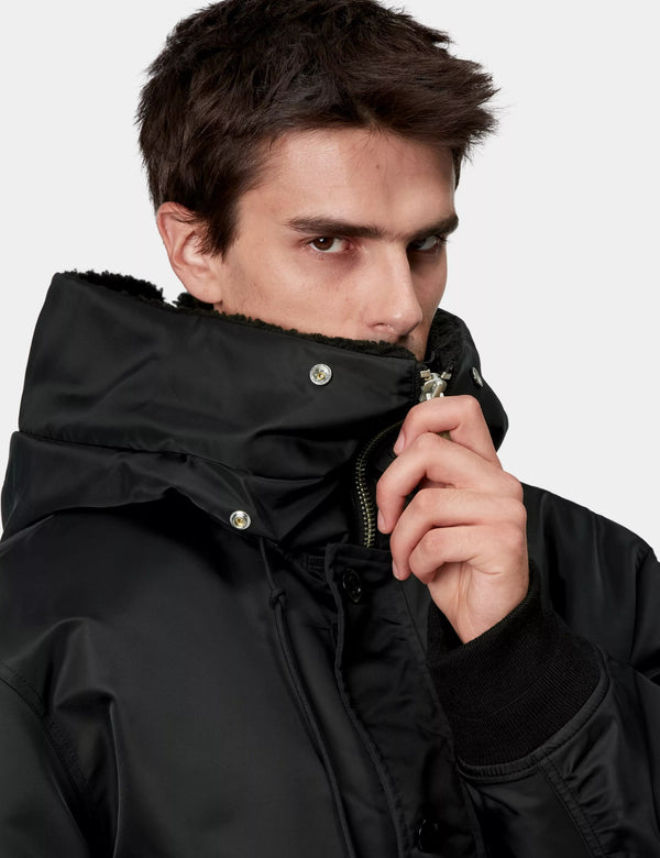 Carhartt WIP HD Oltera Bomber Jacket - Black/Black