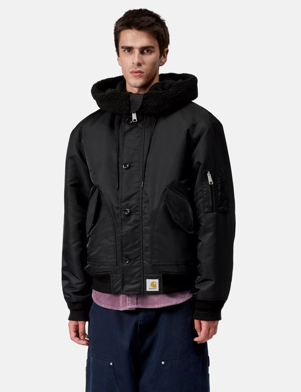 Carhartt WIP HD Oltera Bomber Jacket - Black/Black