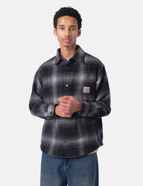 Carhartt WIP Brennan Over Shirt Jacket (Brennan Check) - Black/Wax