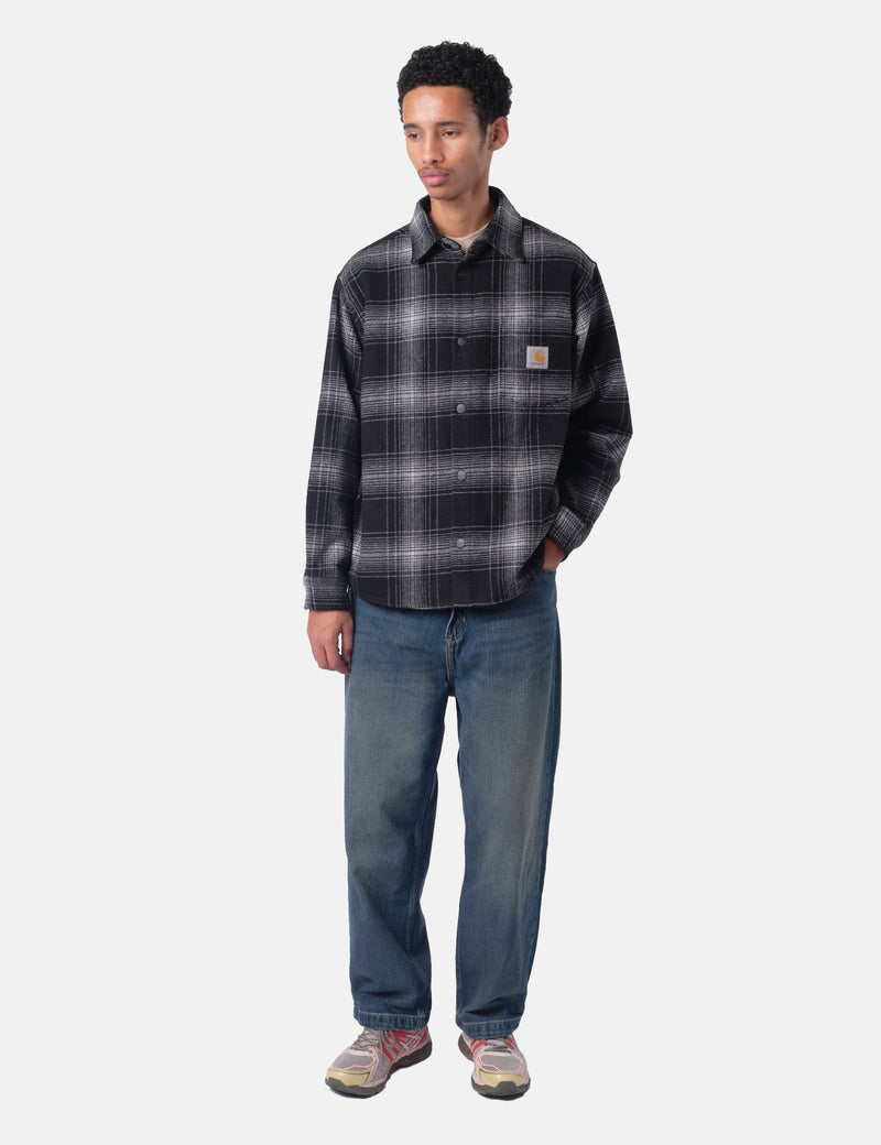 Carhartt WIP Brennan Over Shirt Jacket (Brennan Check) - Black/Wax