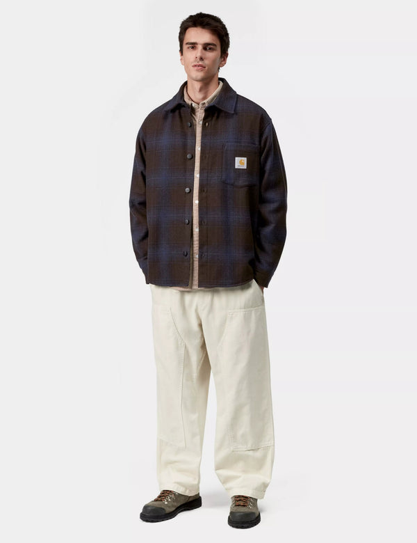 Carhartt WIP Brennan Check Shirt Jacket - Palisander Brown