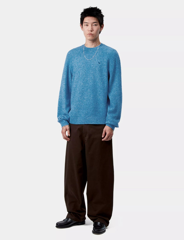Carhartt WIP Curtis Sweater - Tangled Angelite Blue