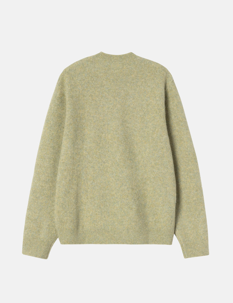 Carhartt WIP Curtis Sweater - Tangled Brass Green