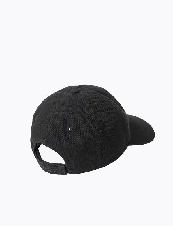 Carhartt WIP Selby Canvas Cap - Black Stone Washed