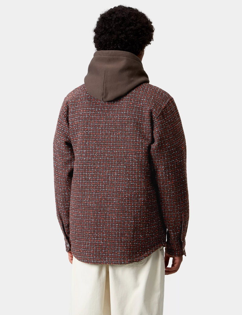 Carhartt WIP Bellamy Over Shirt Jacket (Bellamy Check) - Tobacco Brown