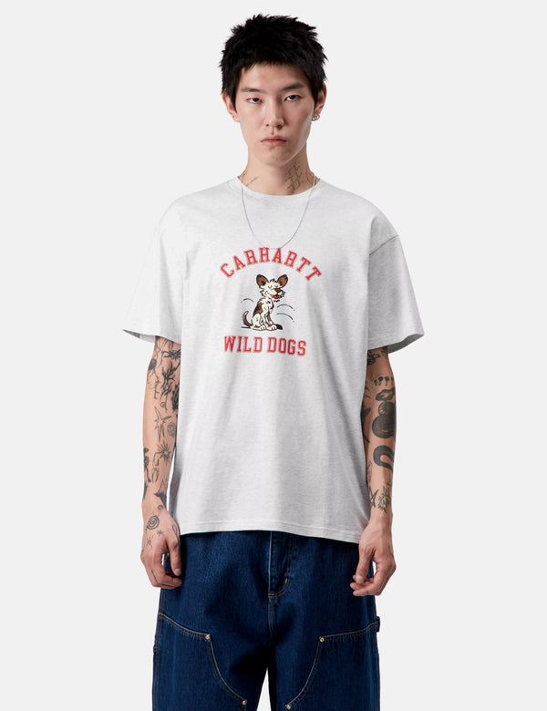 Carhartt WIP Wild Dog T-Shirt - Ash Heather Grey