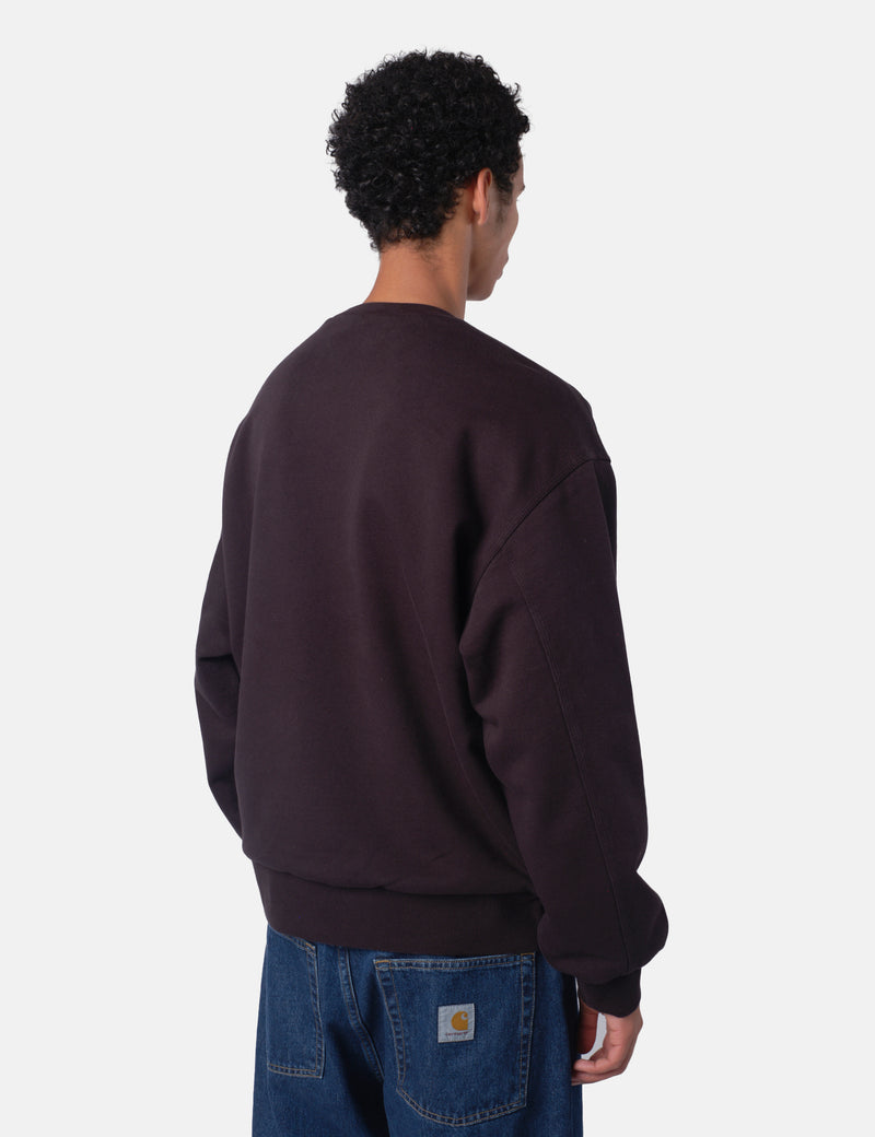 Carhartt WIP Detroit Sweatshirt - Black Stone Washed