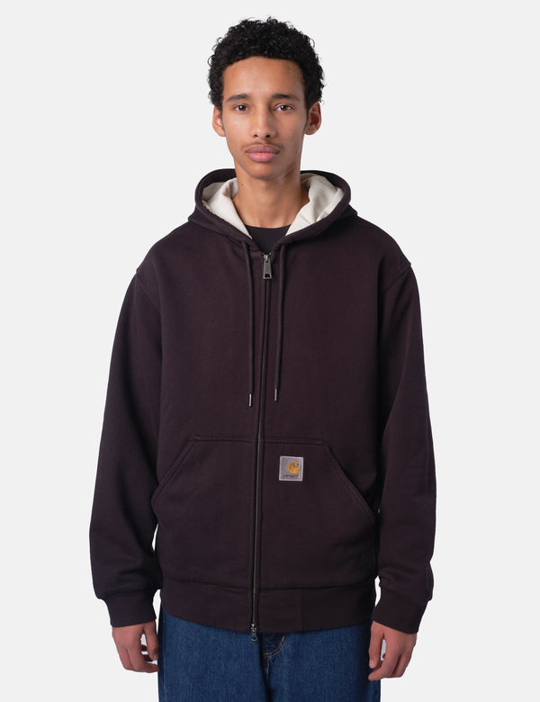 Carhartt WIP Active Sweat Jacket - Black Stone Washed
