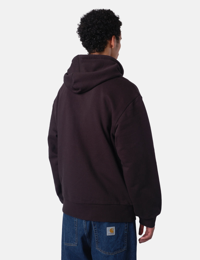 Carhartt WIP Active Sweat Jacket - Black Stone Washed