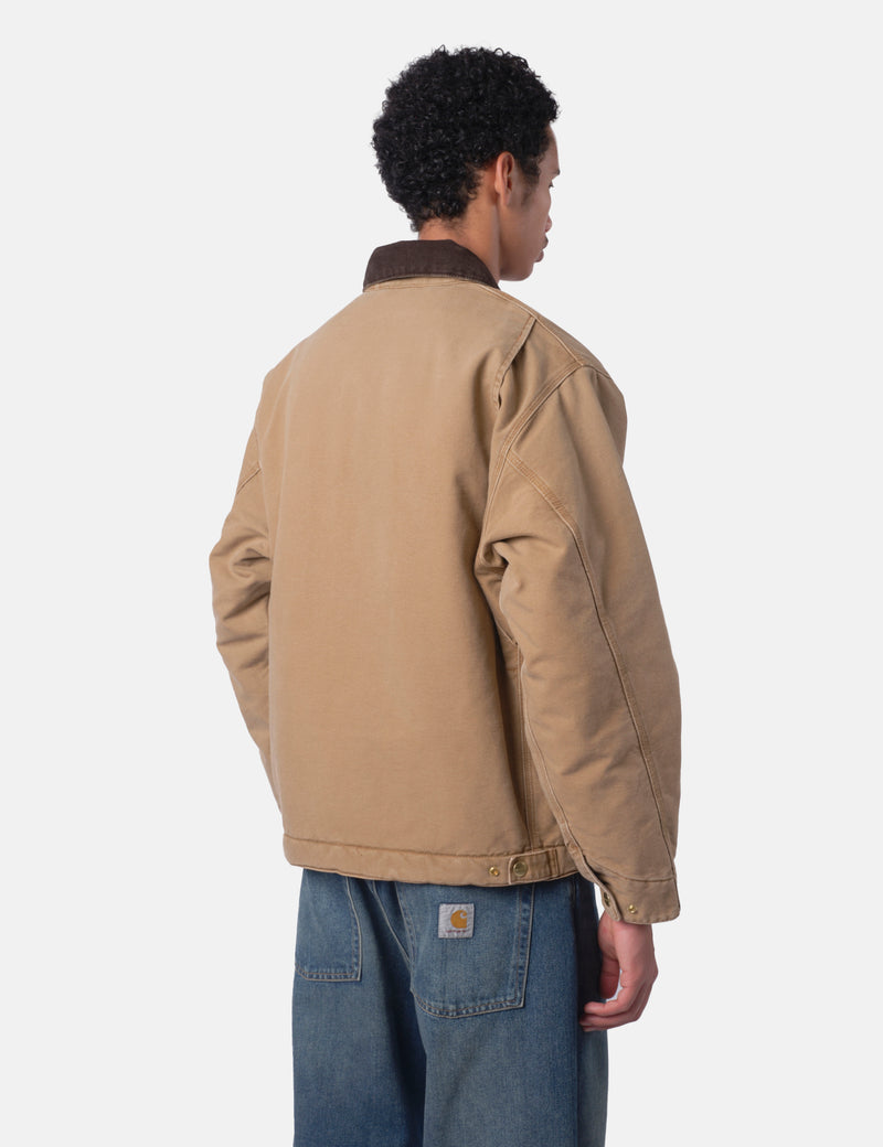 Carhartt WIP OG Detroit Jacket - Hamilton Brown/Tobacco Stone Canvas
