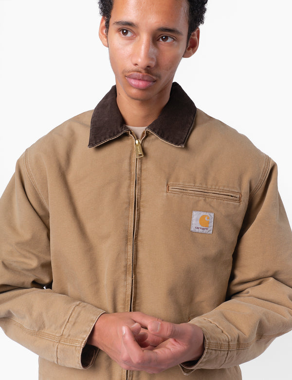 Carhartt WIP OG Detroit Jacket - Hamilton Brown/Tobacco Stone Canvas