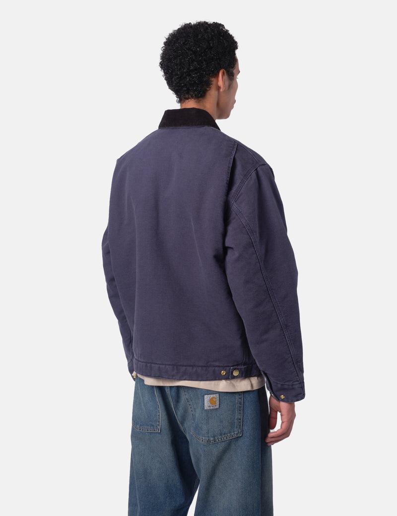 Carhartt WIP OG Detroit Jacket - Dark Navy Blue/Black Stone Canvas