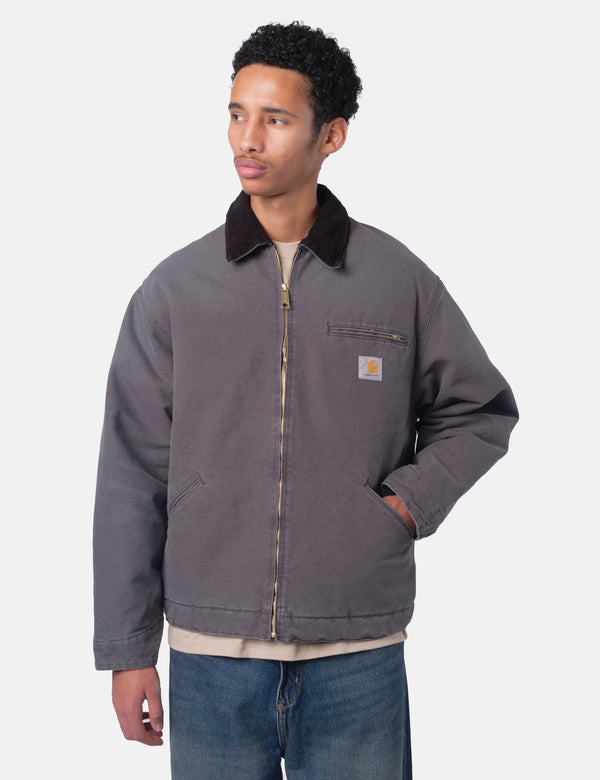 Carhartt WIP OG Detroit Jacket - Graphite/Black Stone Canvas