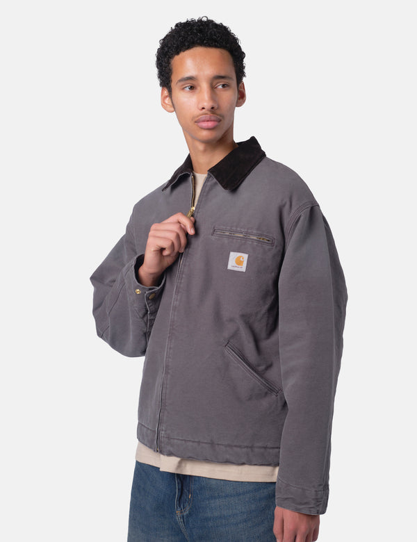 Carhartt WIP OG Detroit Jacket - Graphite/Black Stone Canvas