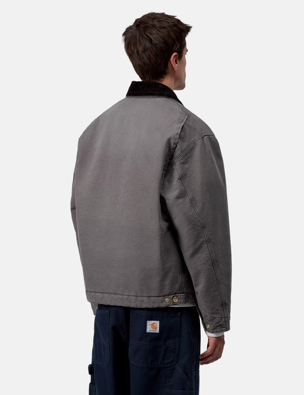 Carhartt WIP OG Detroit Jacket - Graphite/Black Stone Canvas
