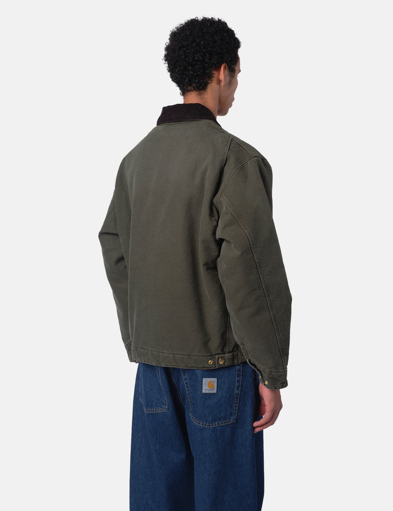 Carhartt WIP OG Detroit Jacket - Olive/Black Stone Canvas