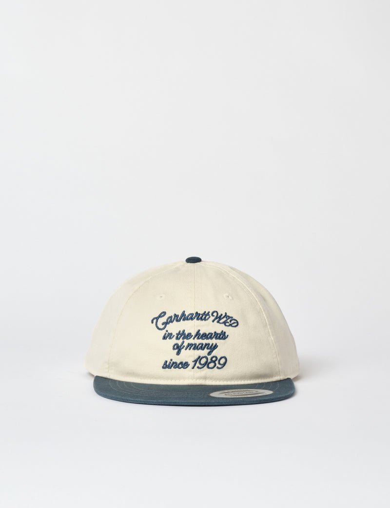 Carhartt WIP Alston Cap - Natural/Deep Lagoon