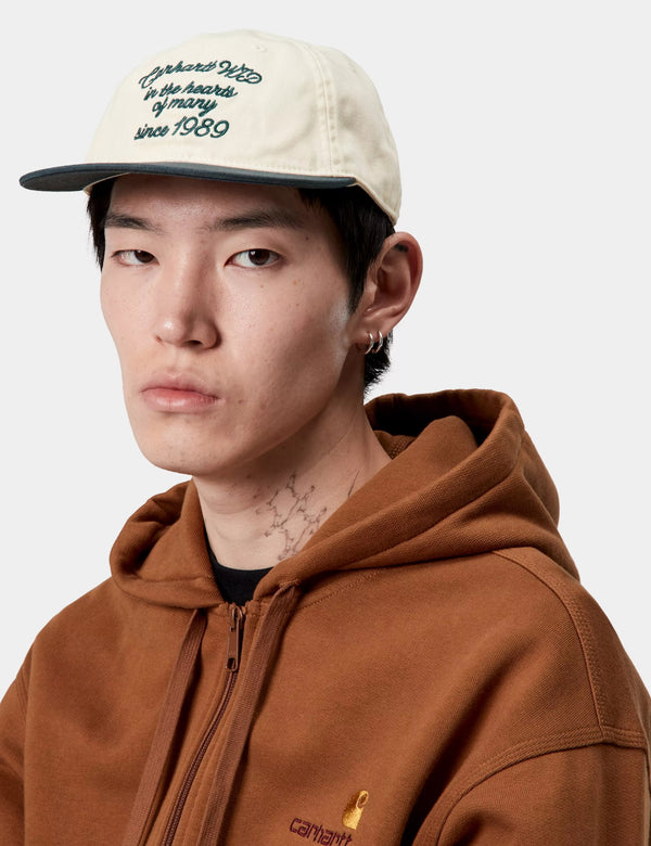 Carhartt WIP Alston Cap - Natural/Deep Lagoon