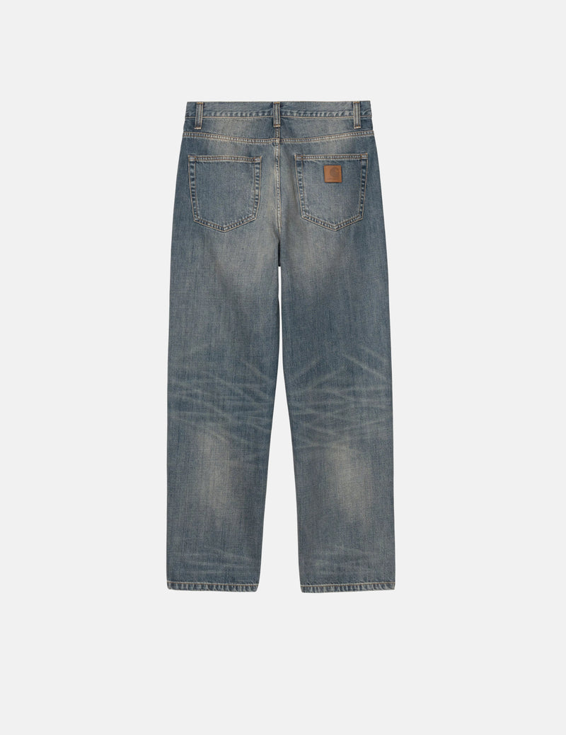 Carhartt WIP Aaron Pant - Blue Worn Used Wash
