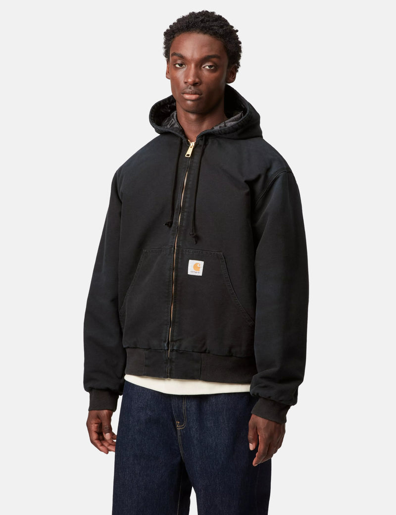 Carhartt WIP OG Active Jacket (Insulated) - Black Stone Washed
