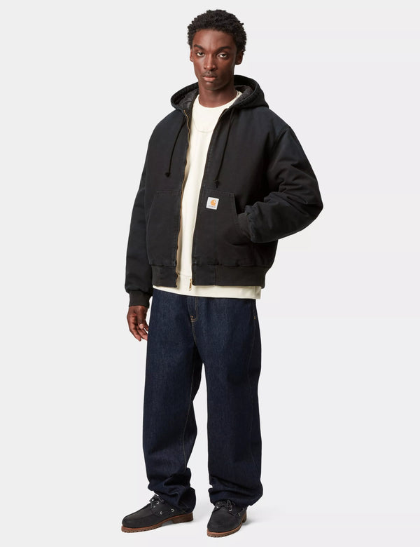Carhartt WIP OG Active Jacket (Insulated) - Black Stone Washed