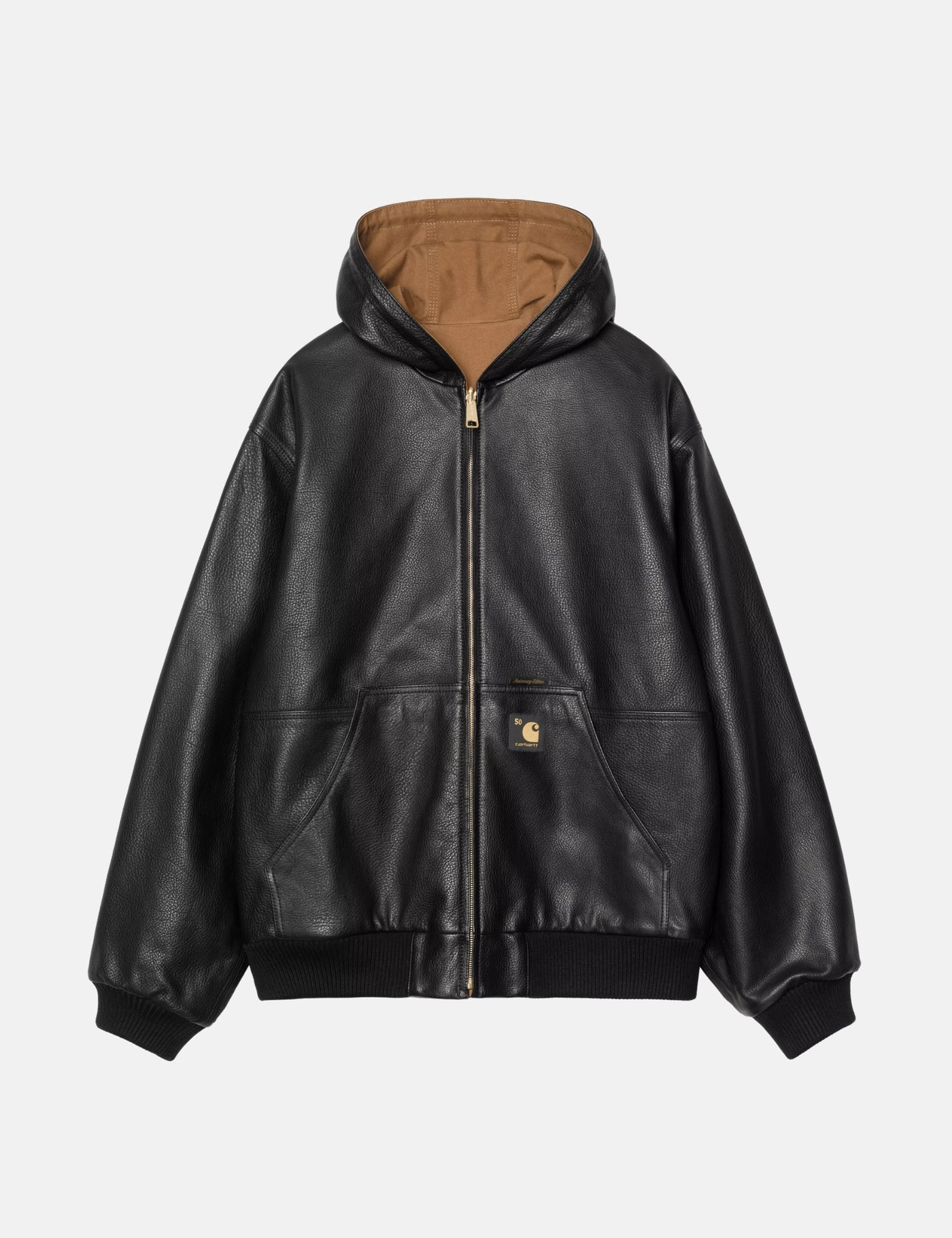 Carhartt WIP 50周年記念 OG A JACKET LEATHER Carhartt WIP 50 Years OG Active Jacket Leather - Black/Hamilton