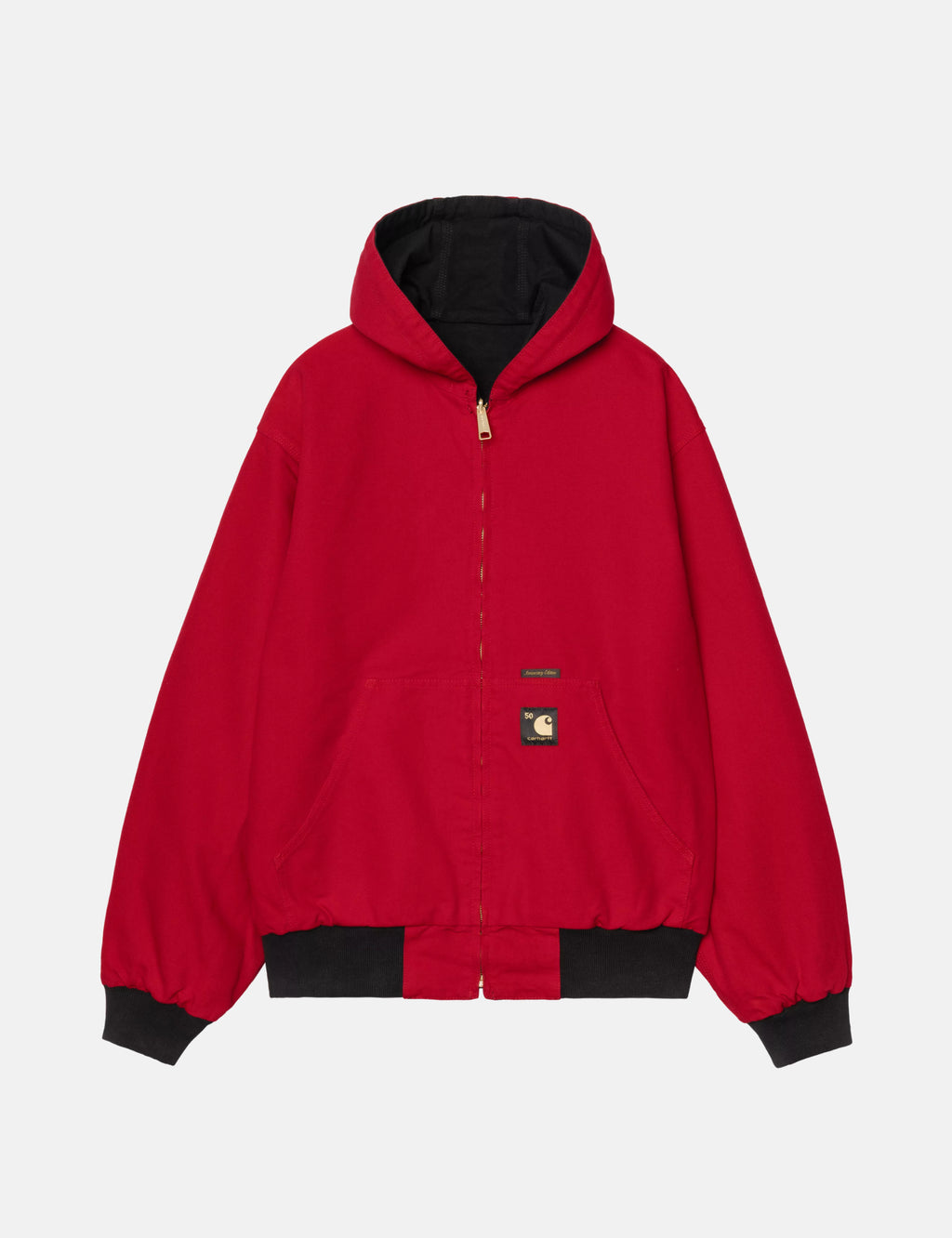 【USA-vintage】carhartt active-Jacket red Carhartt WIP 50 Years OG Active Jacket - Black/USA Red | Urban