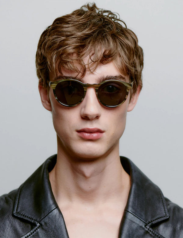 A.Kjaerbede Marvin Sunglasses - Striped Horn
