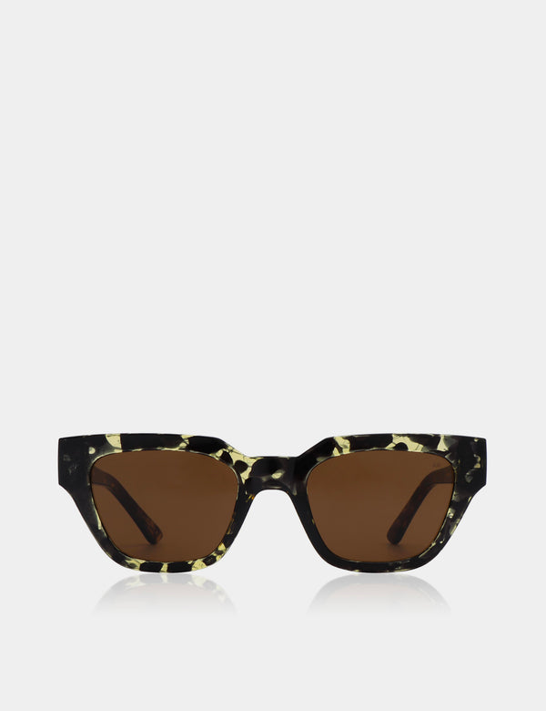 A. Kjaerbede Kaws Sunglasses - Black/Yellow Tortoise