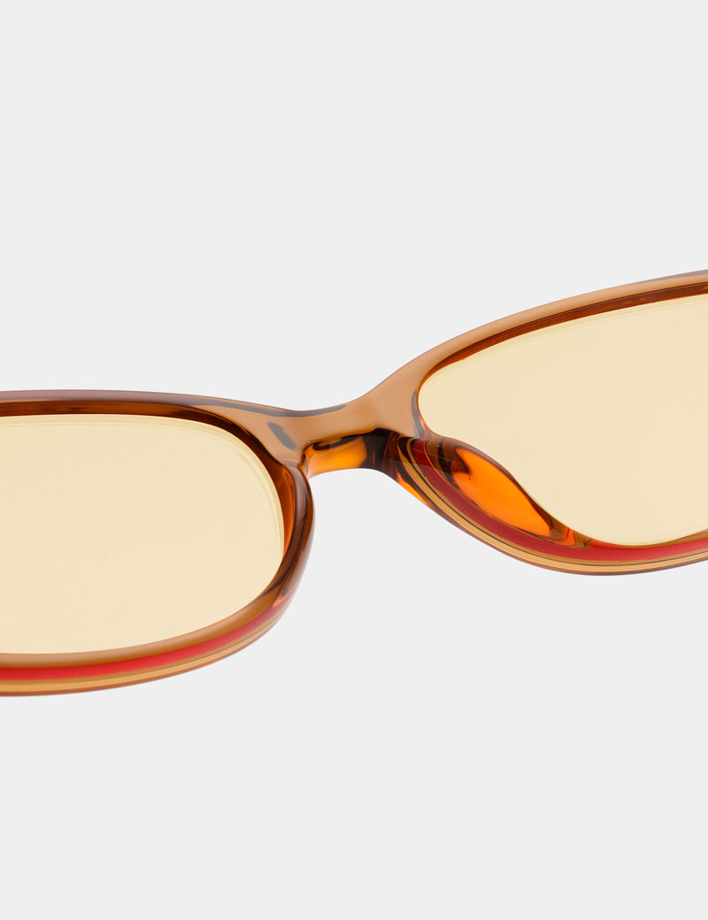 A. Kjaerbede Macy Sunglasses - Smoke Brown Transparent