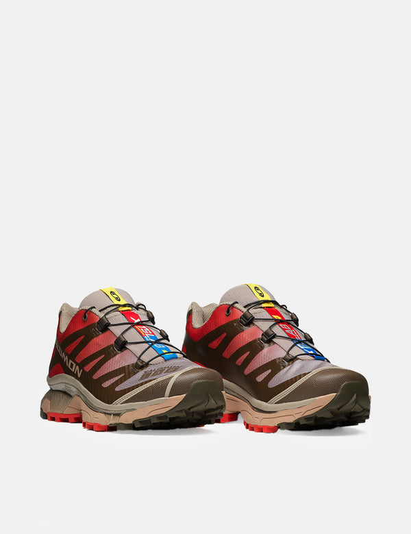 Salomon XT-4 OG Trainers - Wren/Vintage Khaki/Aurora Red