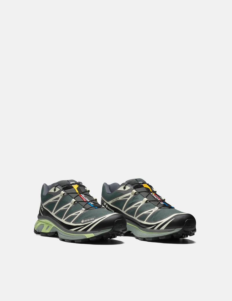 Salomon XT-6 GTX Trainers - Urban Chic/Black/Lime Cream