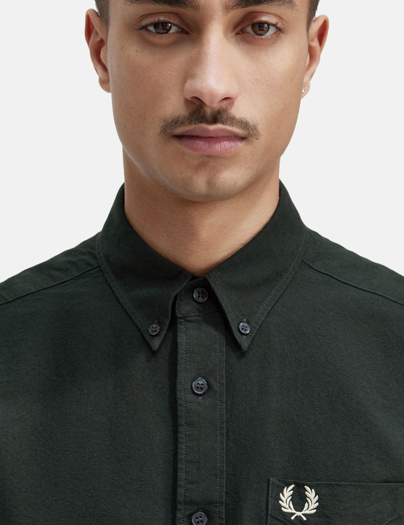 Fred Perry Oxford Shirt - Night Green