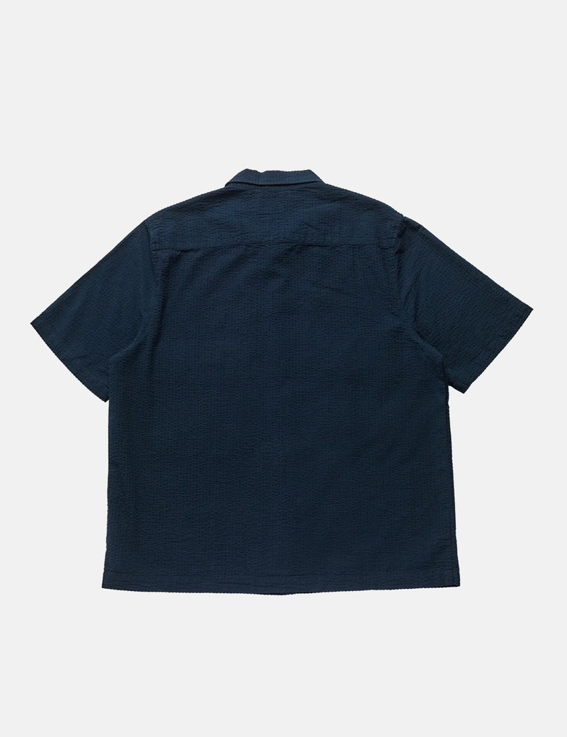 Larriet Kendalls Short Sleeve Shirt - Navy Blue