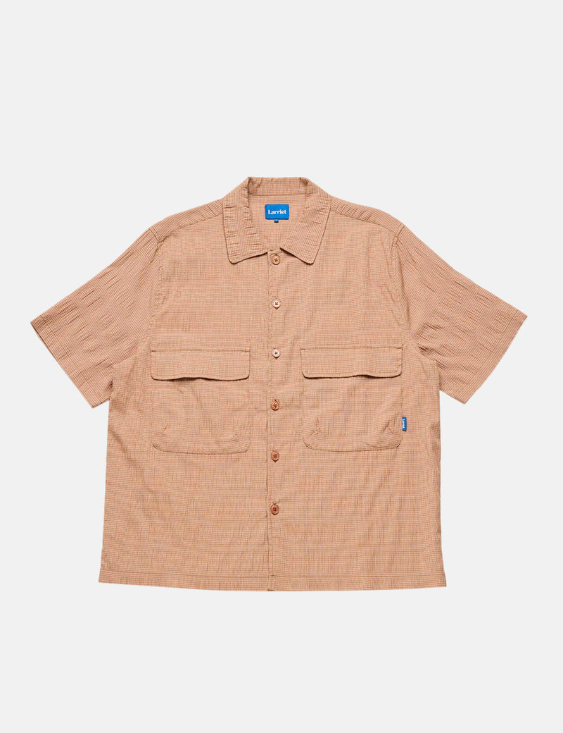 Larriet Kendalls Short Sleeve Shirt - Clay Plaid