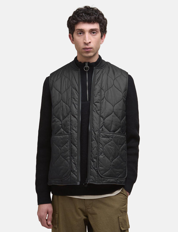 Barbour Re-Engineered Utility Liddesdale Quilted Gilet - Black